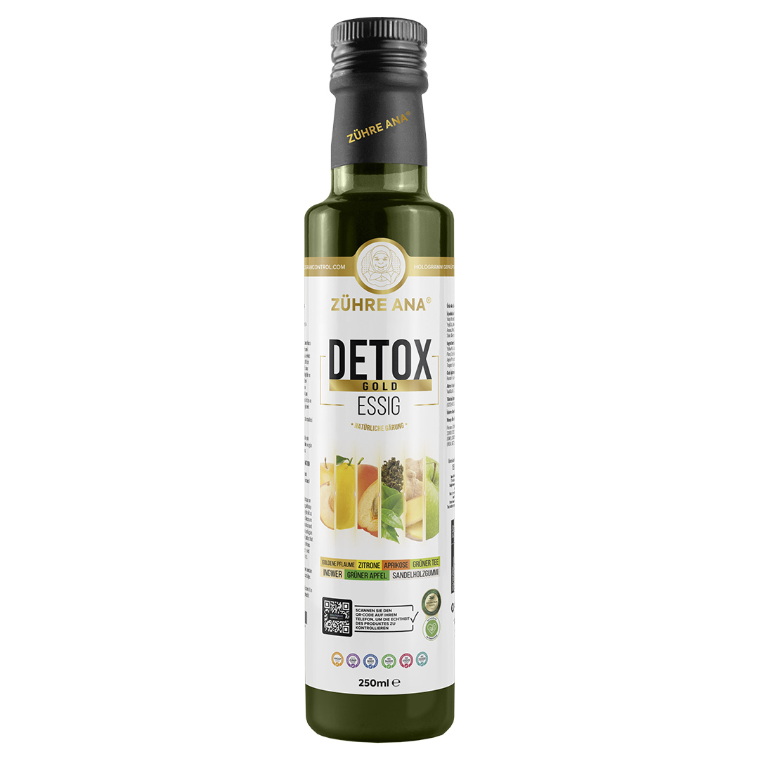 Zühre Ana Detox Golden Vinegar – Natürlicher fermentierter Essig zur Gewichtskontrolle