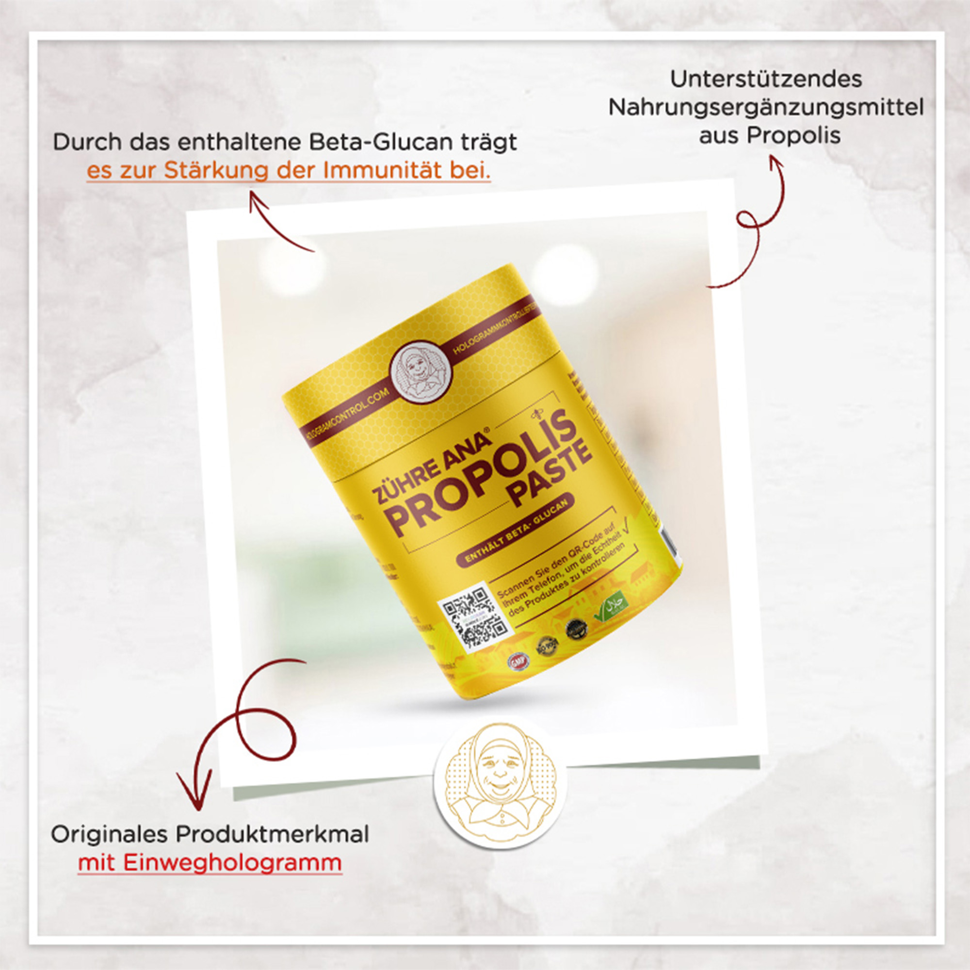 Zühre Ana Propolispaste. 100 % natürlich! Gelée Royale - Görsel 2