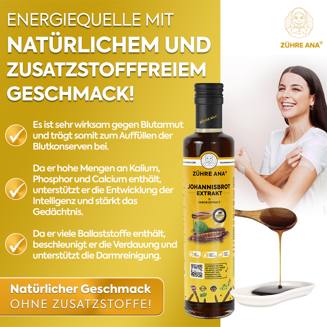 Zühre Ana Johannisbrot Extrakt – Natürliche Atemunterstützung mit Vitaminen - Görsel 2