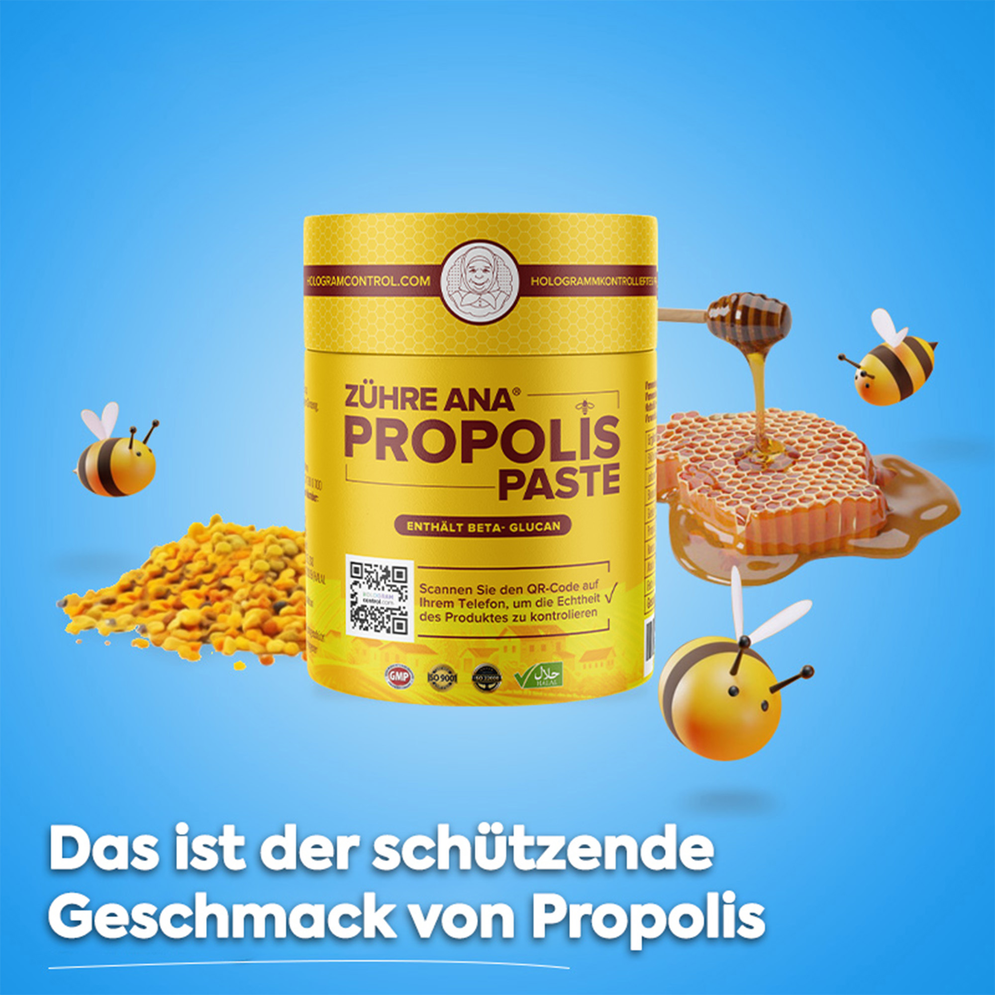 Zühre Ana Propolispaste. 100 % natürlich! Gelée Royale - Görsel 3