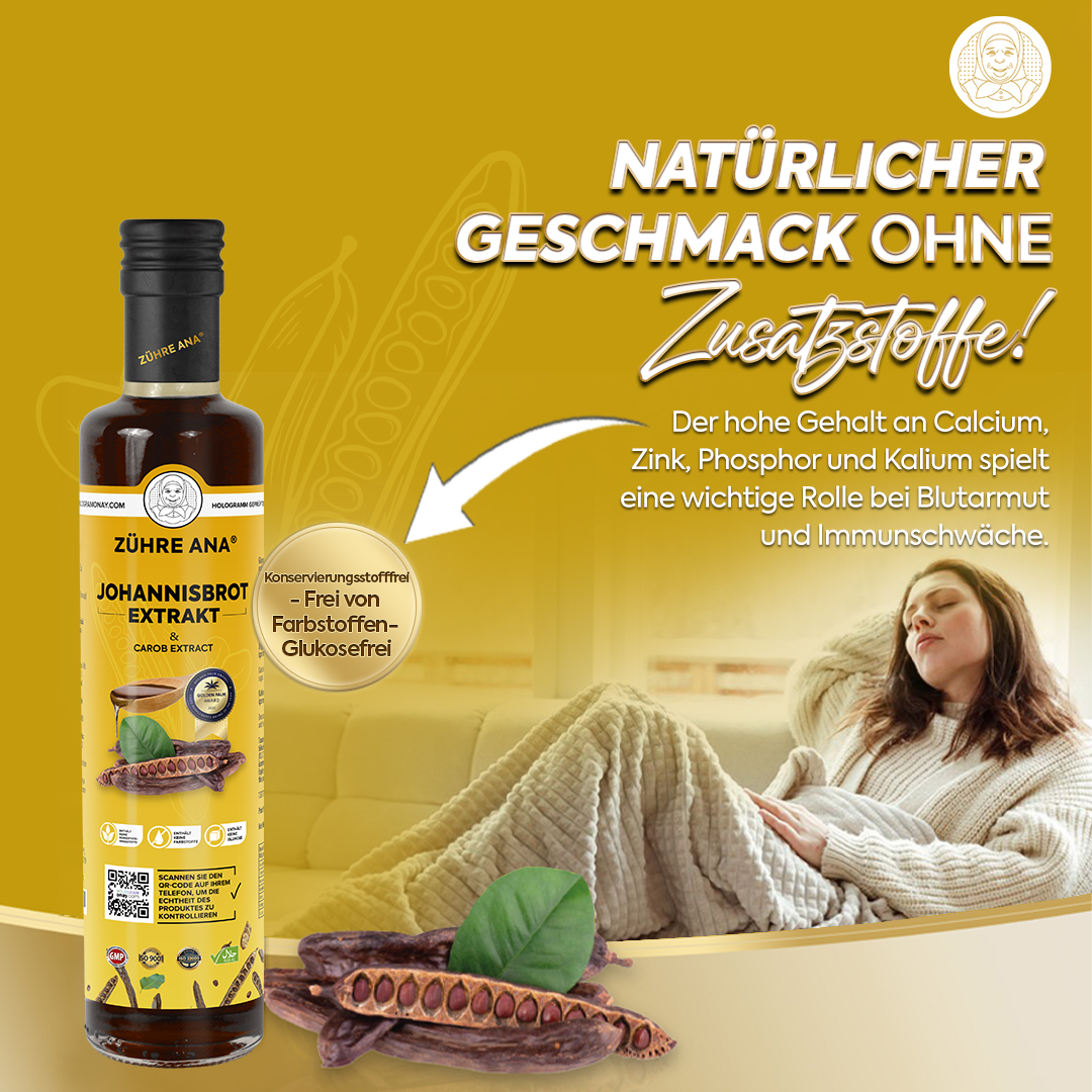 Zühre Ana Johannisbrot Extrakt – Natürliche Atemunterstützung mit Vitaminen - Görsel 3