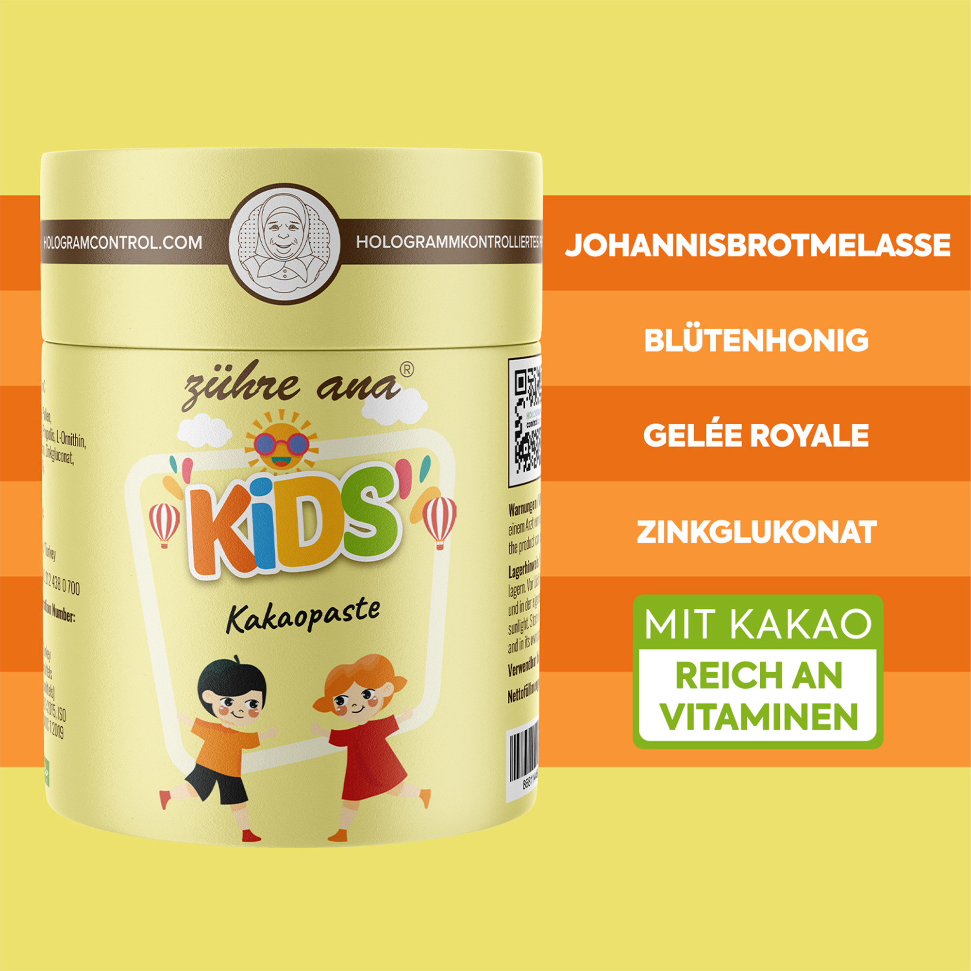 Zühre Ana Kinder Kakao Paste-Immunsystem, Multivitamin - Görsel 6