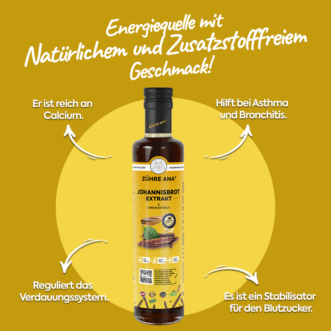 Zühre Ana Johannisbrot Extrakt – Natürliche Atemunterstützung mit Vitaminen - Görsel 6