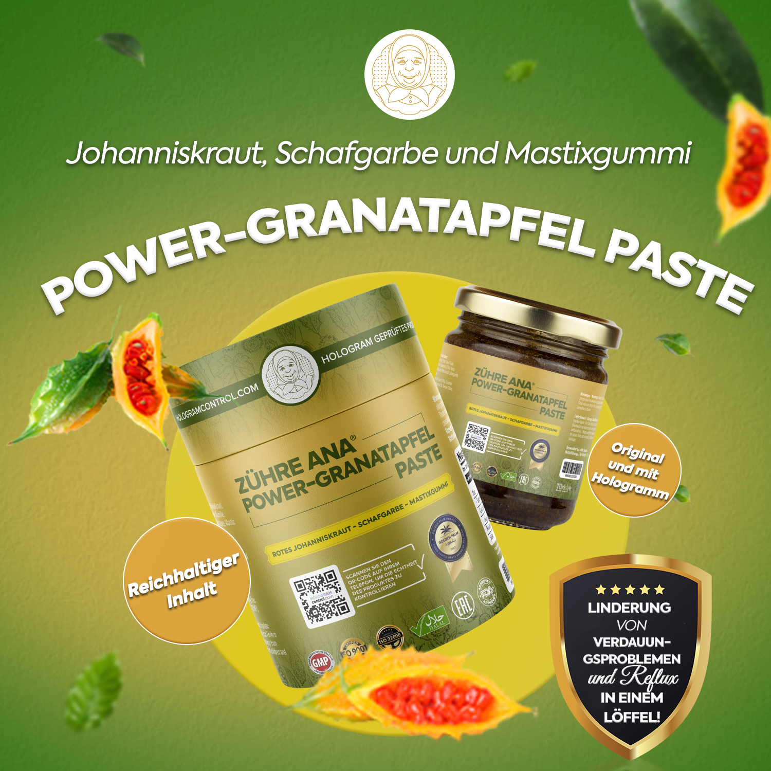 Zühre Ana Power-Granatapfel-Paste Natürliche Hilfe bei Magenproblemen - Görsel 7