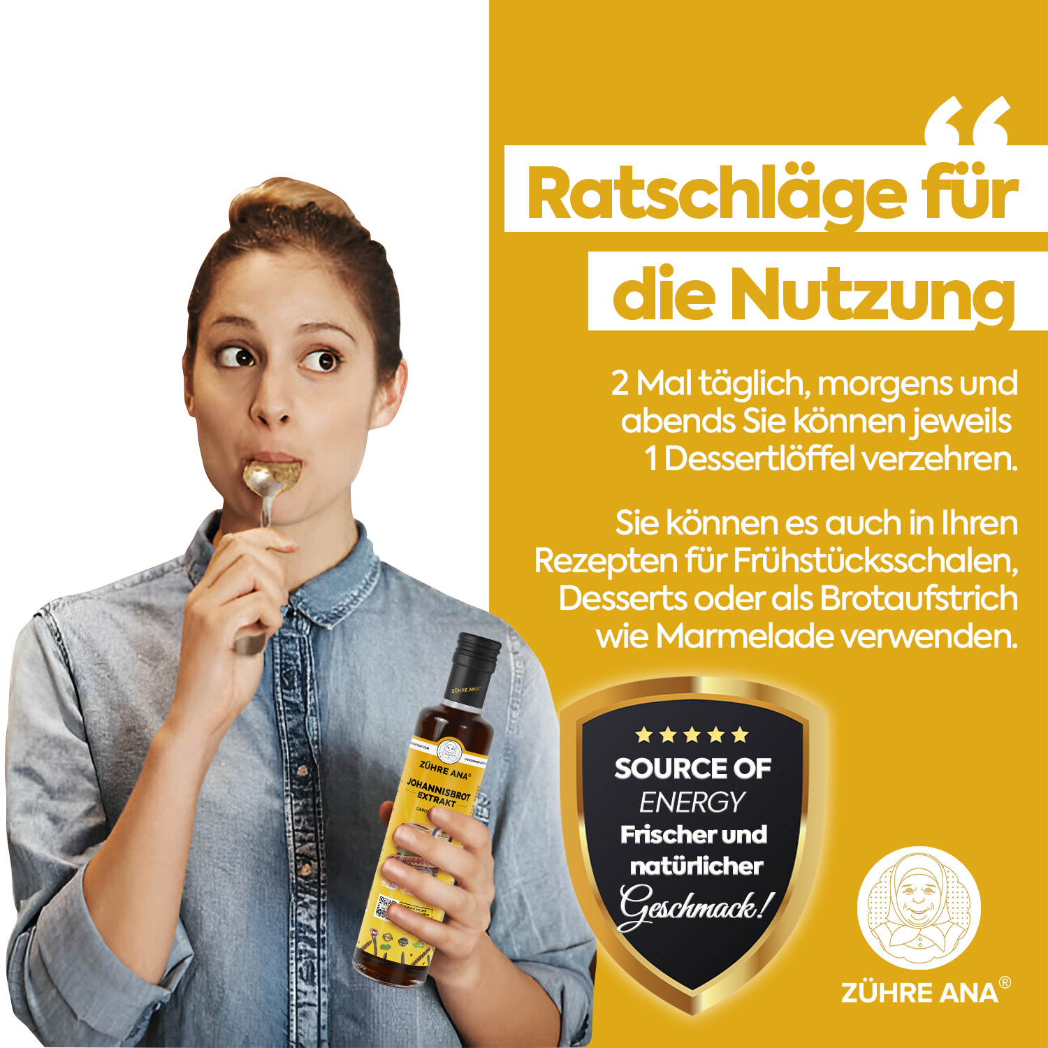 Zühre Ana Johannisbrot Extrakt – Natürliche Atemunterstützung mit Vitaminen - Görsel 9