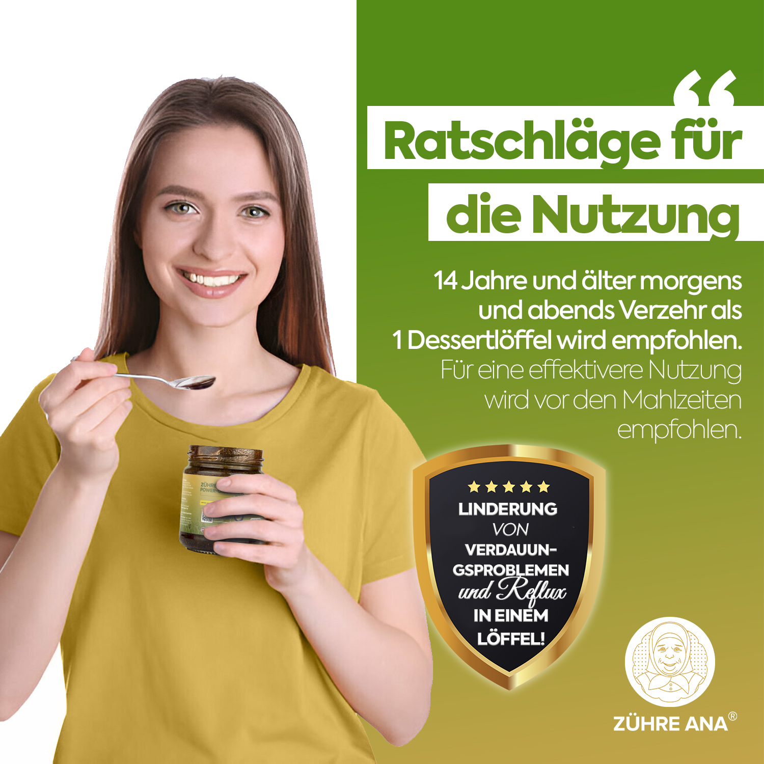 Zühre Ana Power-Granatapfel-Paste Natürliche Hilfe bei Magenproblemen - Görsel 8