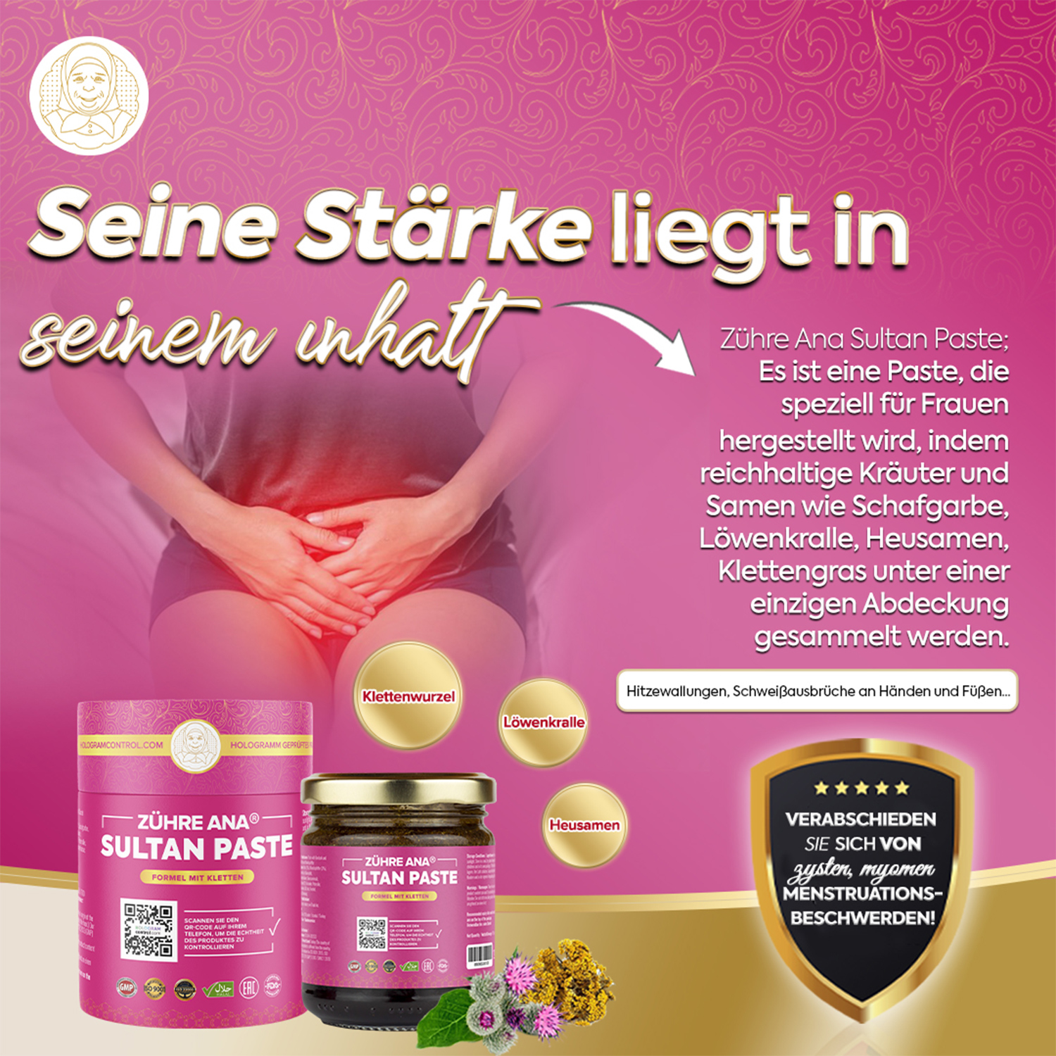 Zühre Ana Sultan Paste – Bei Menstruation, Wechseljahrsbeschwerden und Gebärmuttergesundheit - Görsel 6