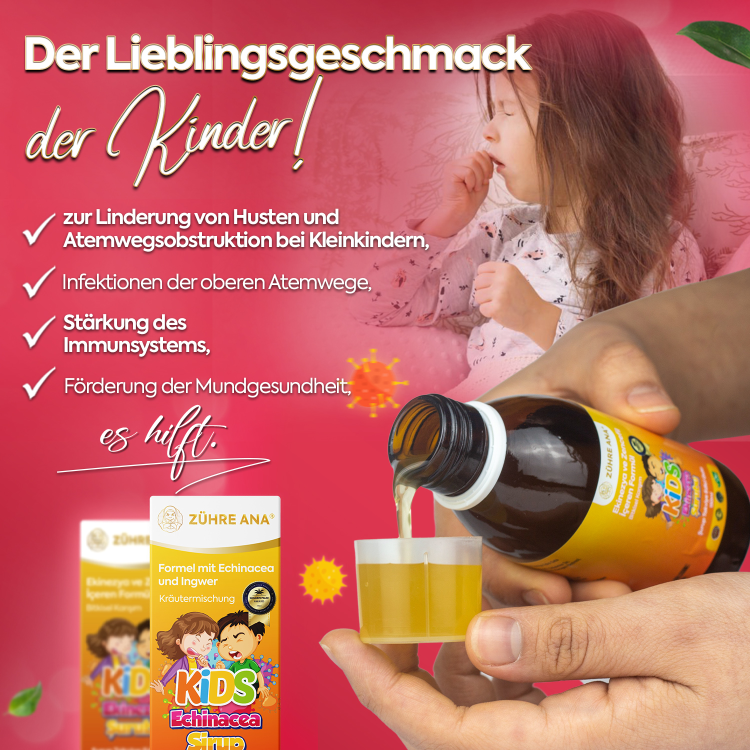 Zühre Ana Ekinezya Şurubu - ekinezya ve zencefil ekstreleri (150 ml) - Görsel 2