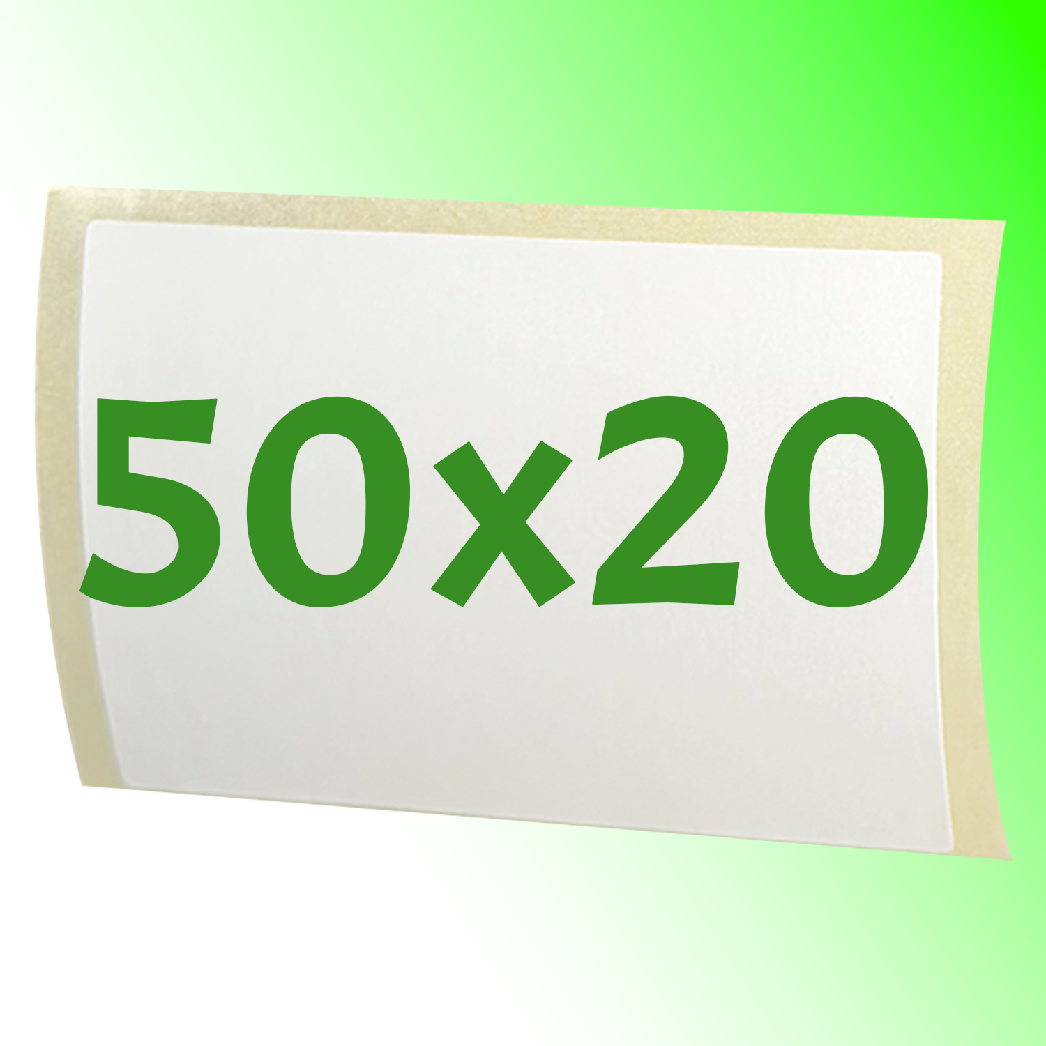 GoodMarkt Thermodirekt Etiketten selbstklebend | 50x20 mm 1 Rolle, weiß, 1000 Etiketten - Görsel 6