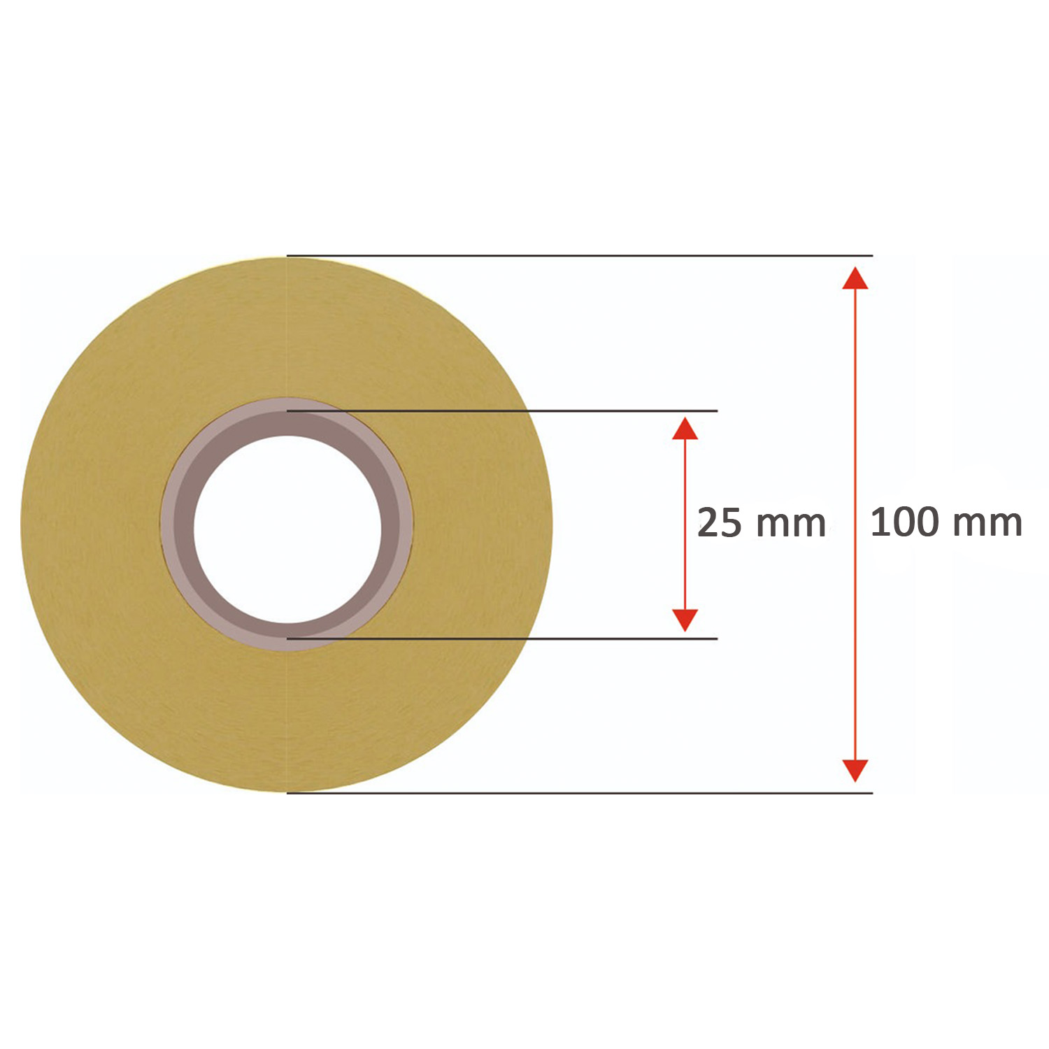 GoodMarkt Thermodirekt Etiketten selbstklebend | 50x30 mm 1 Rolle, weiß, 1000 Etiketten - Görsel 4