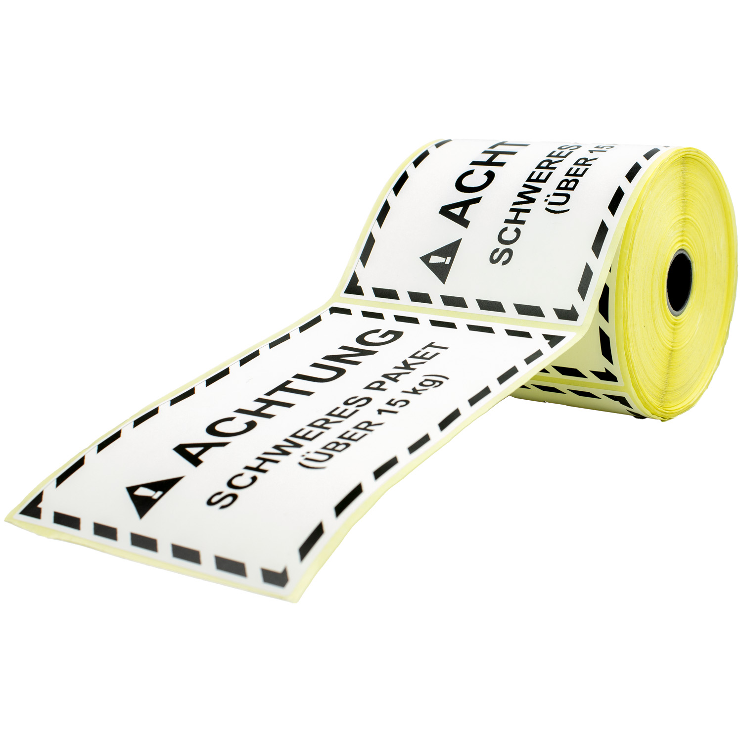 GoodMarkt Schweres Paket Aufkleber | selbstklebende Etiketten 150x100 mm, 50 Etiketten/Rolle