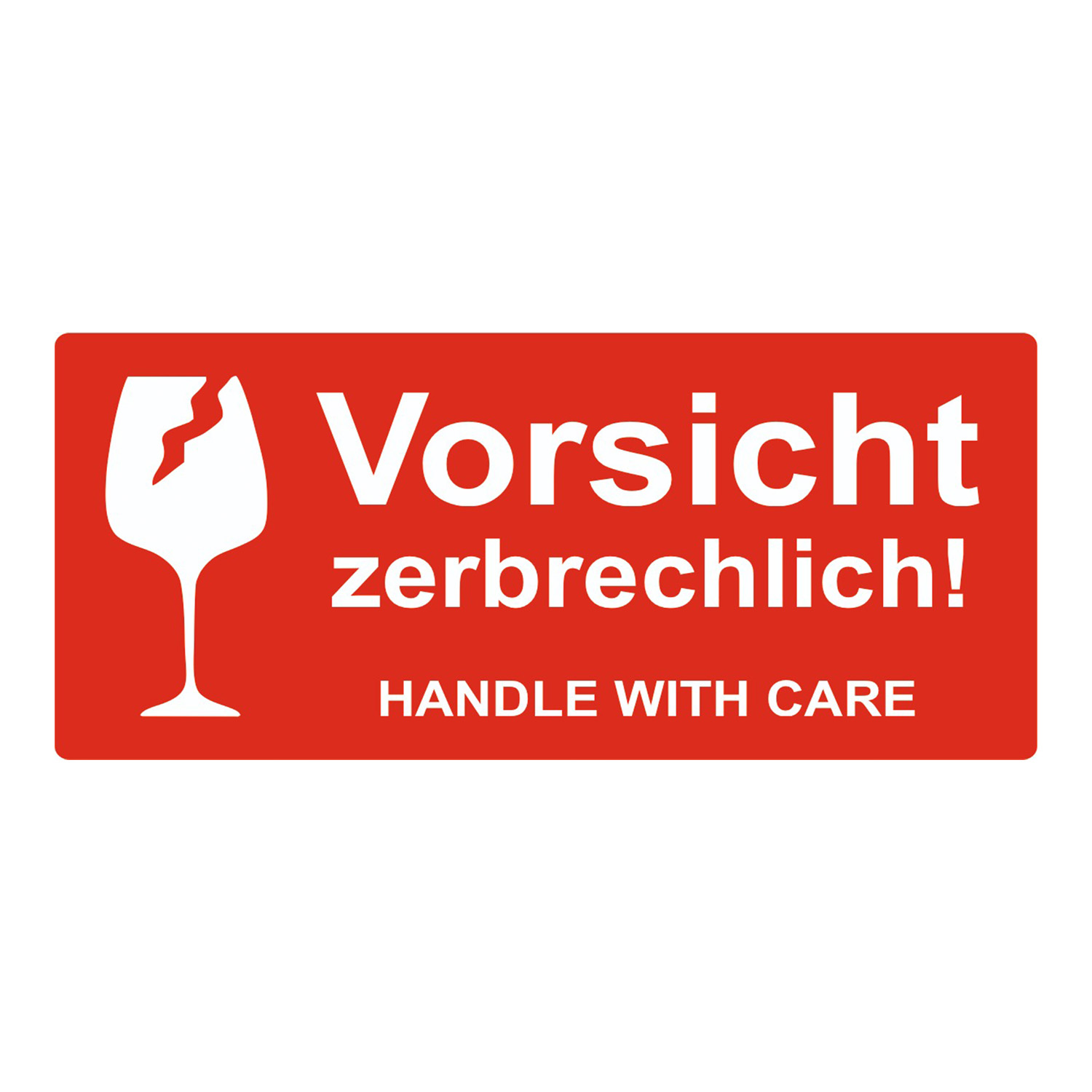 GoodMarkt zerbrechliche Warnaufkleber – 102 x 48 mm selbstklebende 250 Etiketten - Görsel 2