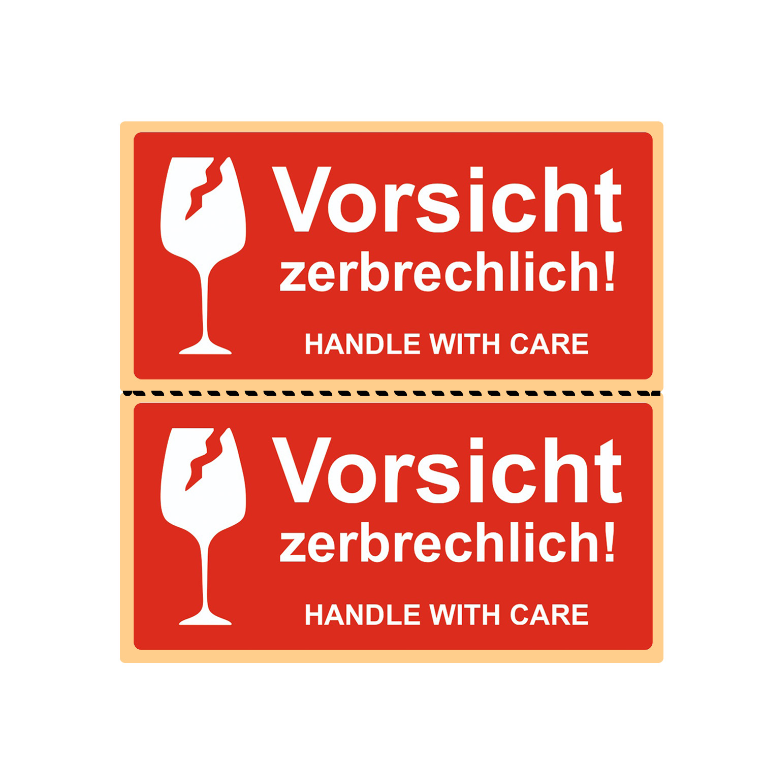 GoodMarkt zerbrechliche Warnaufkleber – 102 x 48 mm selbstklebende 250 Etiketten - Görsel 5
