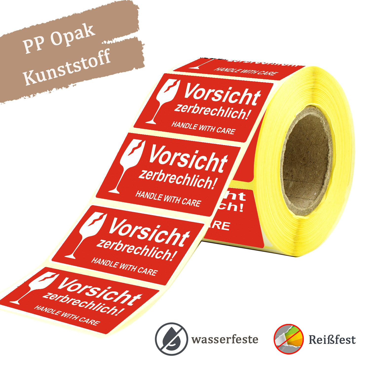 GoodMarkt zerbrechliche Warnaufkleber – 102 x 48 mm selbstklebende 250 Etiketten - Görsel 6