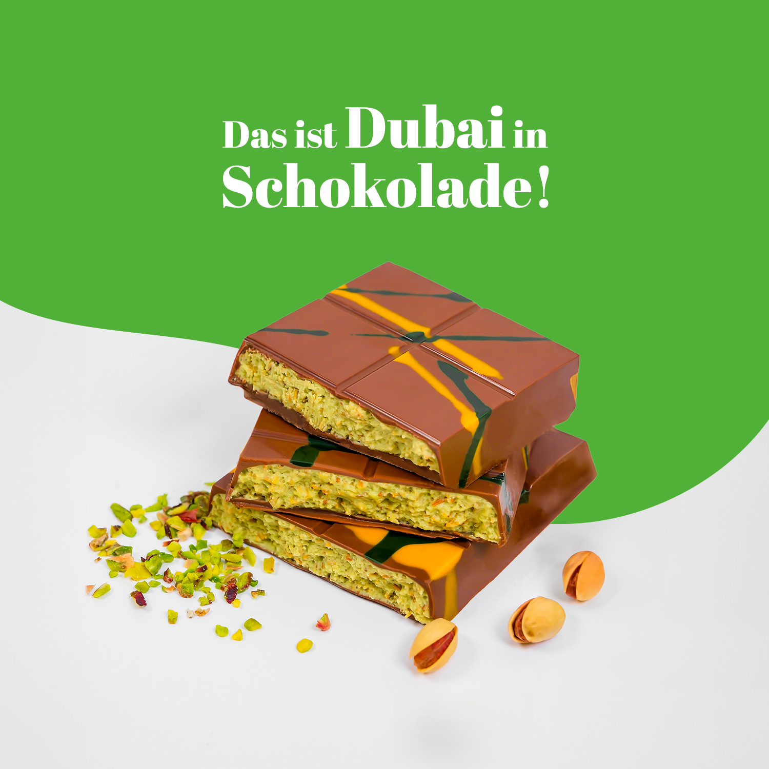WeNatur dubai schokolade pistazie - 200g pistaziencreme dubai schokolade - Görsel 4
