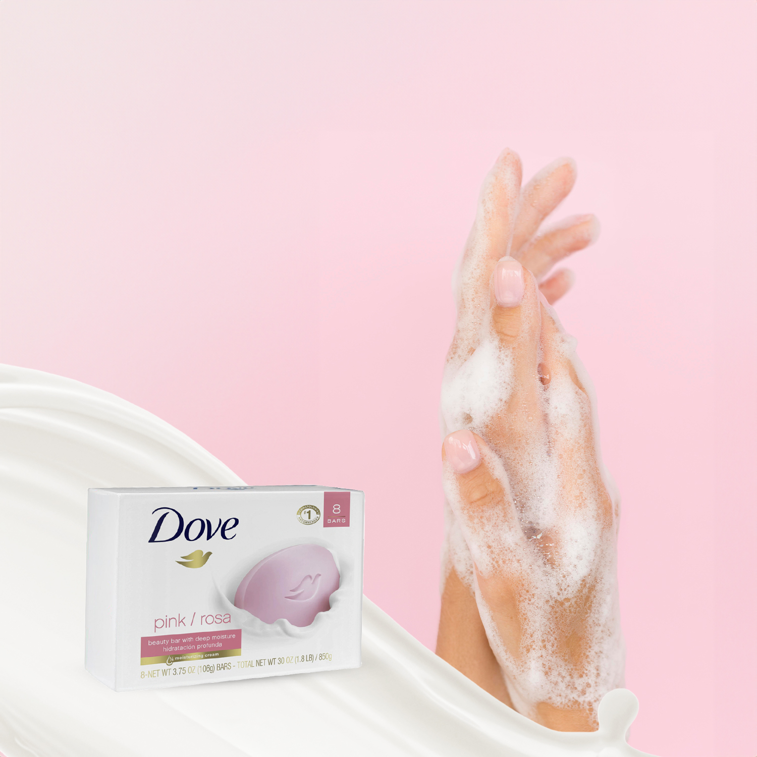 Dove Pink Beauty Creme-Seife - Görsel 2