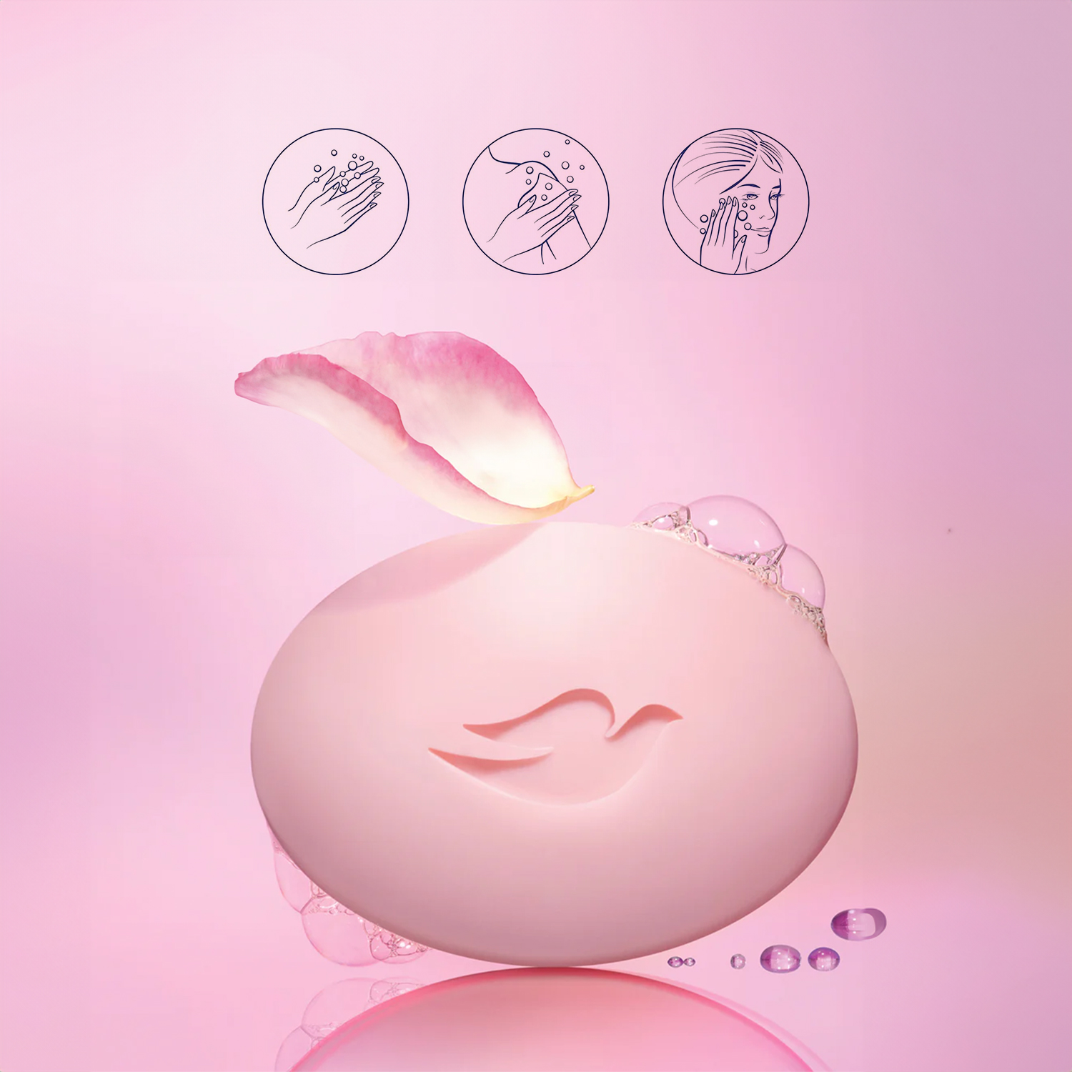 Dove Pink Beauty Creme-Seife - Görsel 3