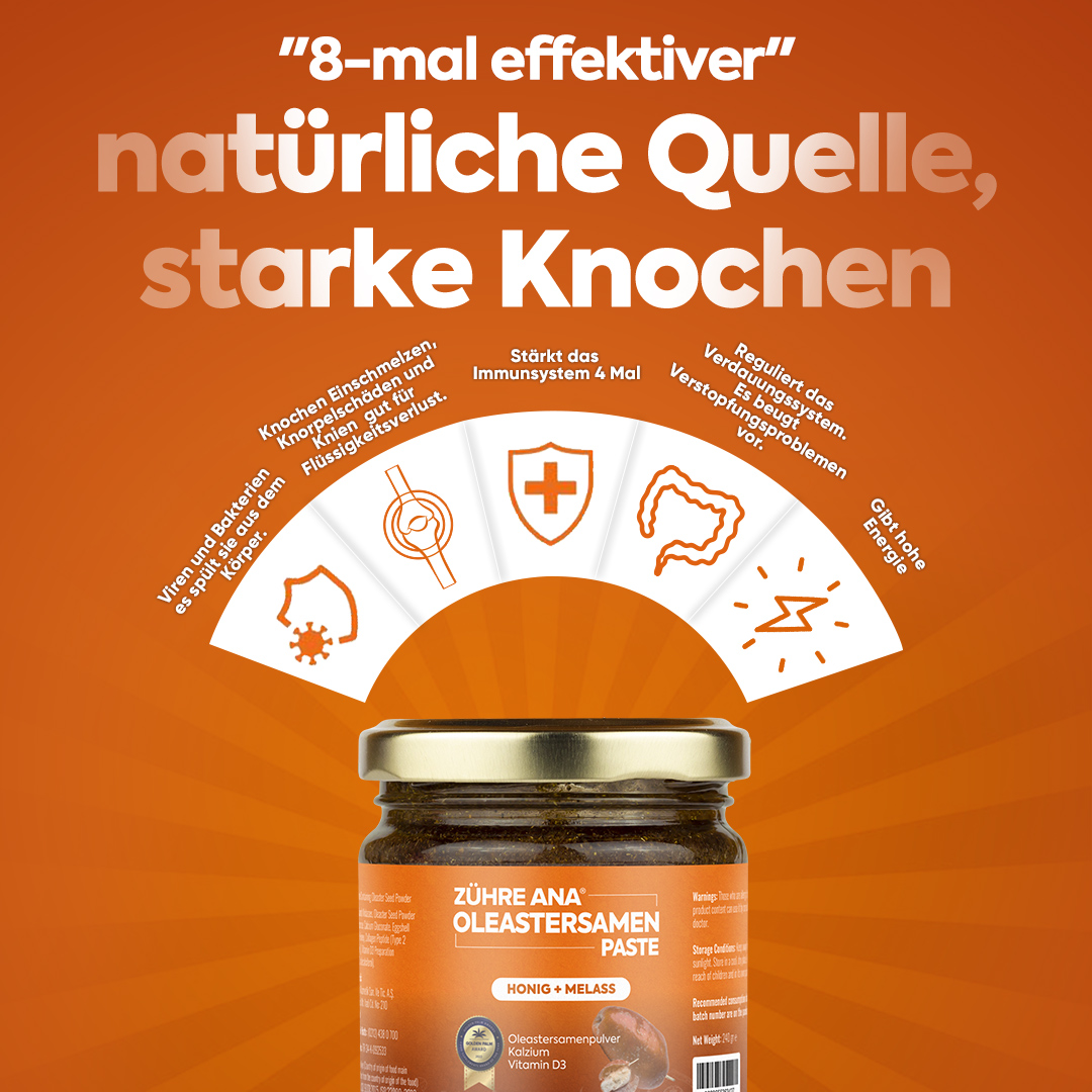 Zühre Ana Oleastersamenpaste Natrliches Aroma mit Honig und Melasse, 240 g - Görsel 7
